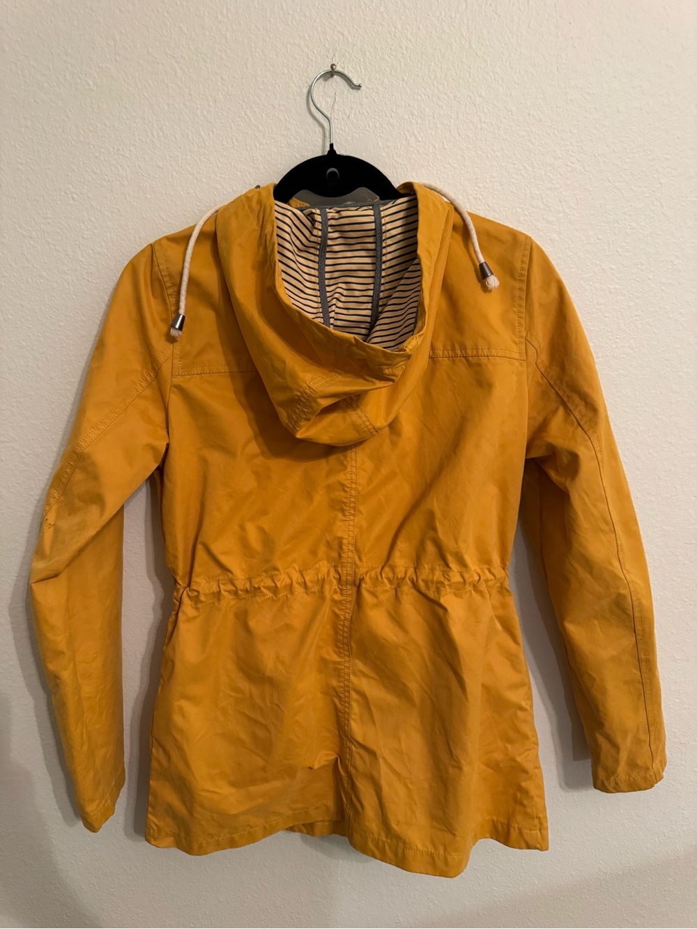 Fat Face Mustard Hooded Trench Coat - Picture 2 of 4